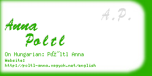 anna poltl business card